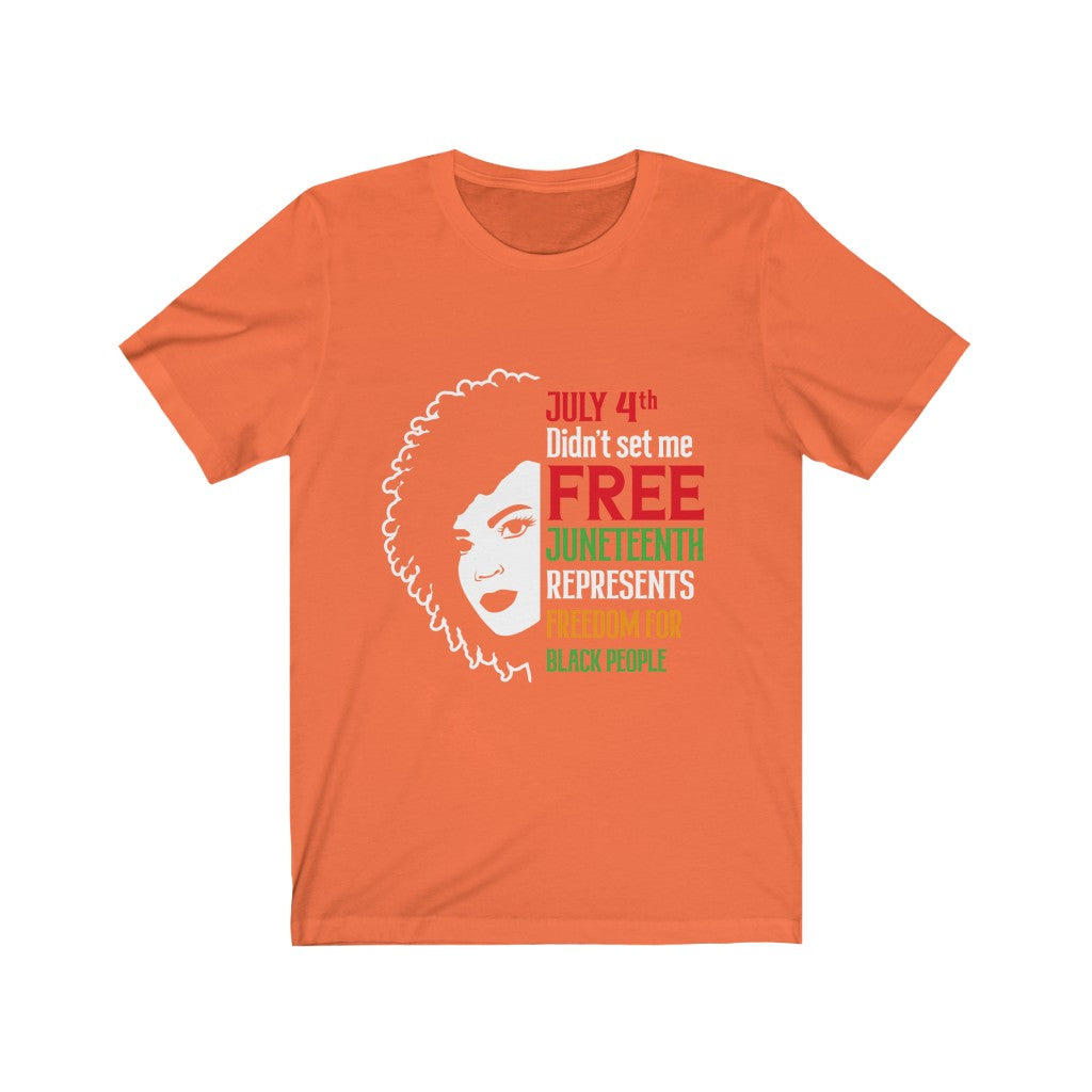Juneteenth Colorful  Free - Unisex Jersey Short Sleeve Tee