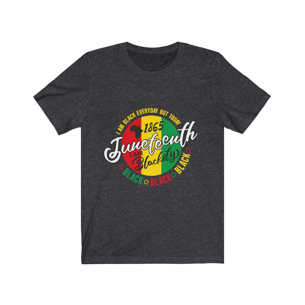 Juneeteenth Blackity Color - Unisex Jersey Short Sleeve Tee
