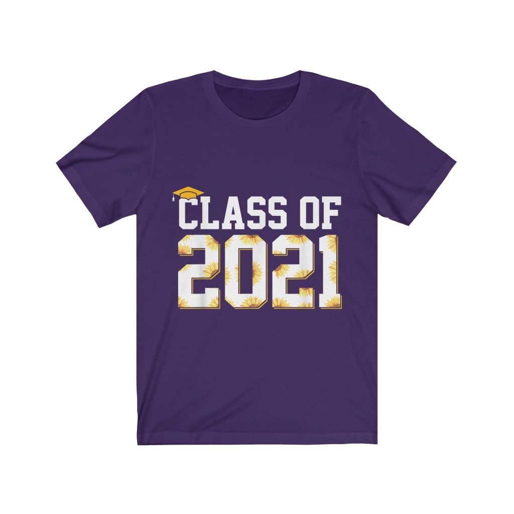 Senior 2021 Flower - Unisex Jersey Short Sleeve Tee