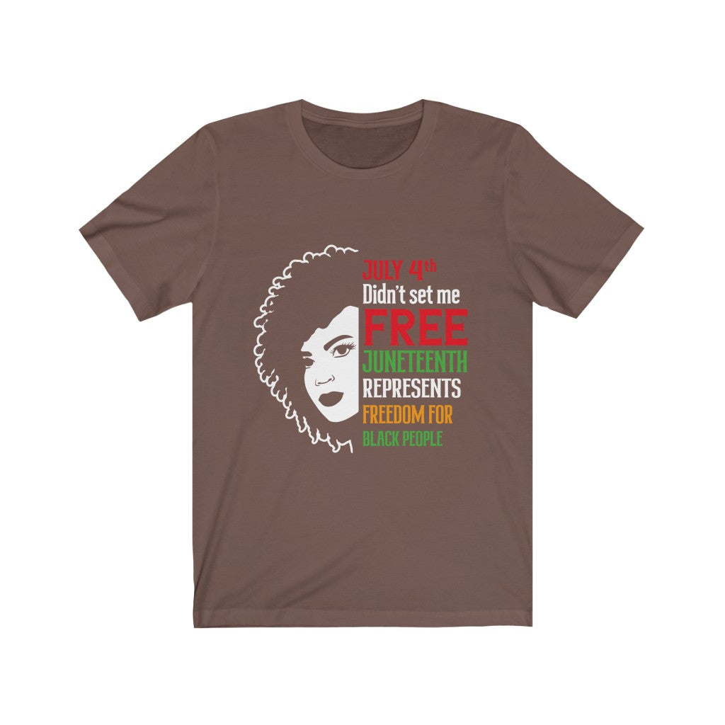 Juneteenth Colorful  Free - Unisex Jersey Short Sleeve Tee