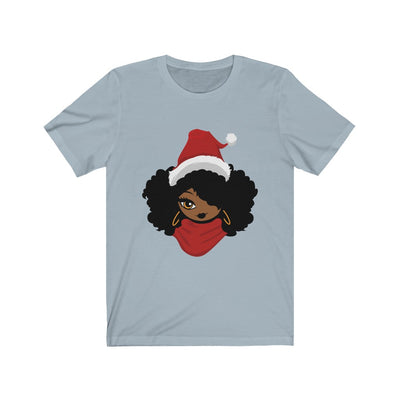 Afro Female Santa - Unisex Jersey Short Sleeve Tee
