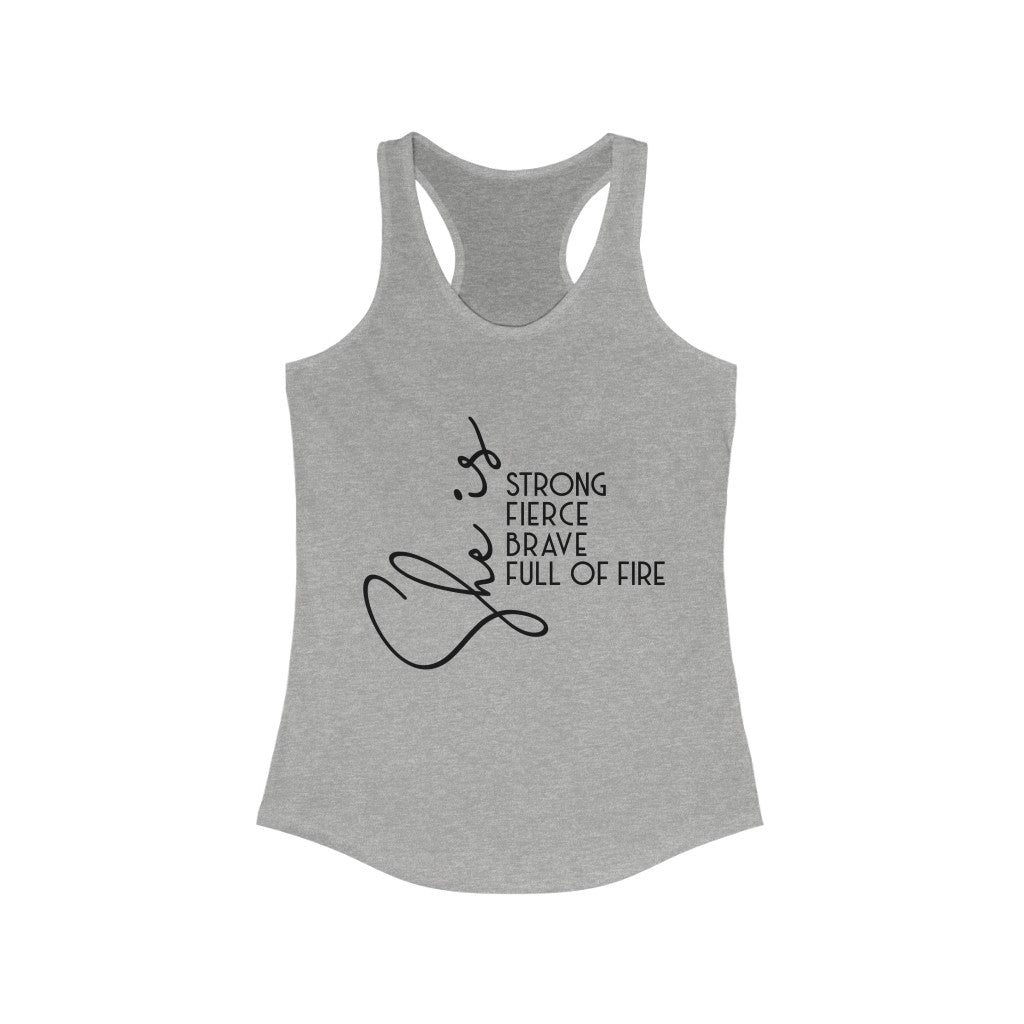 She Is Women's Ideal Racerback Tank