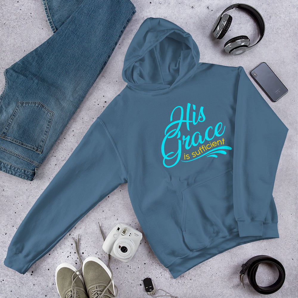 "His Grace is Sufficient" Unisex Hoodie