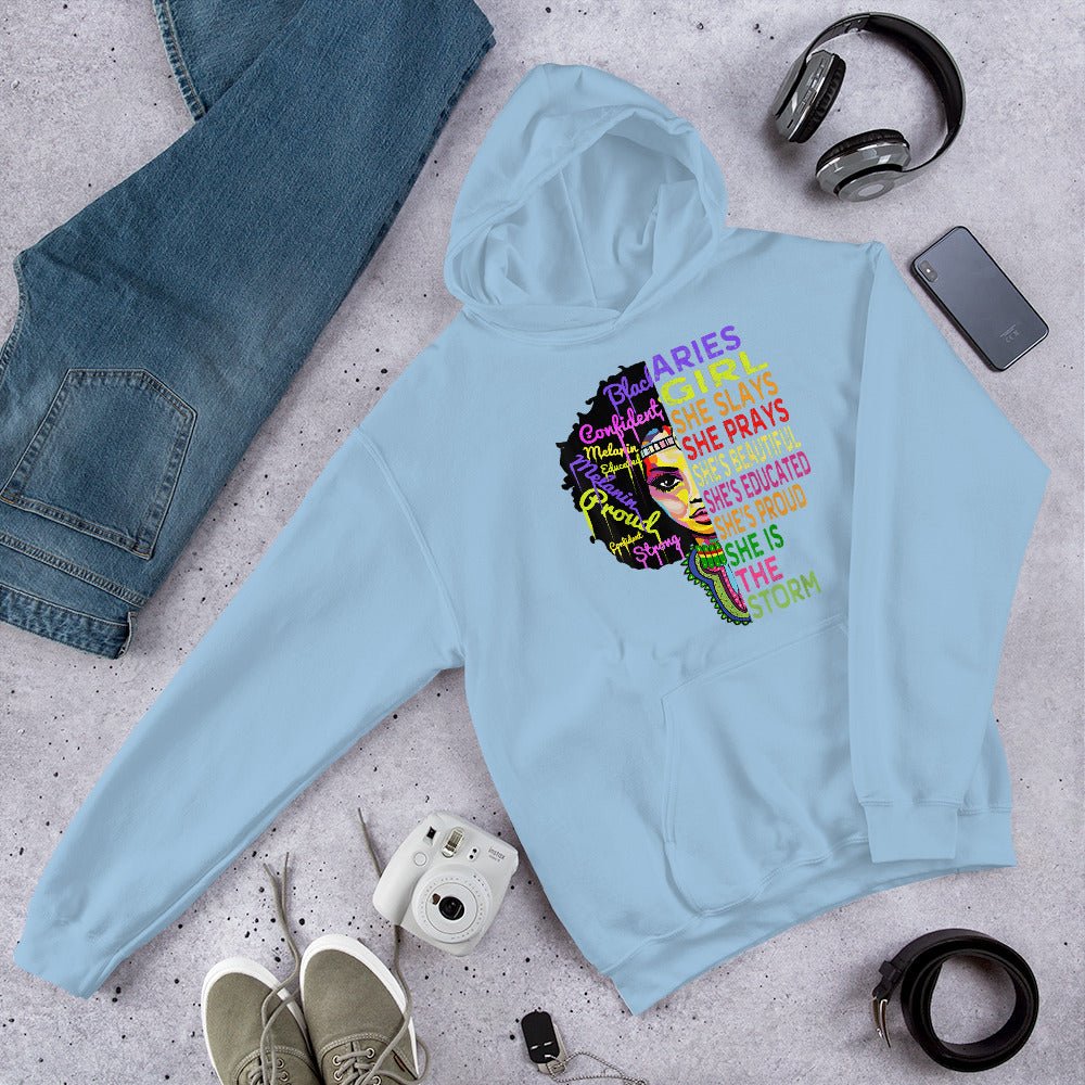 Aries Girl Unisex Hoodie