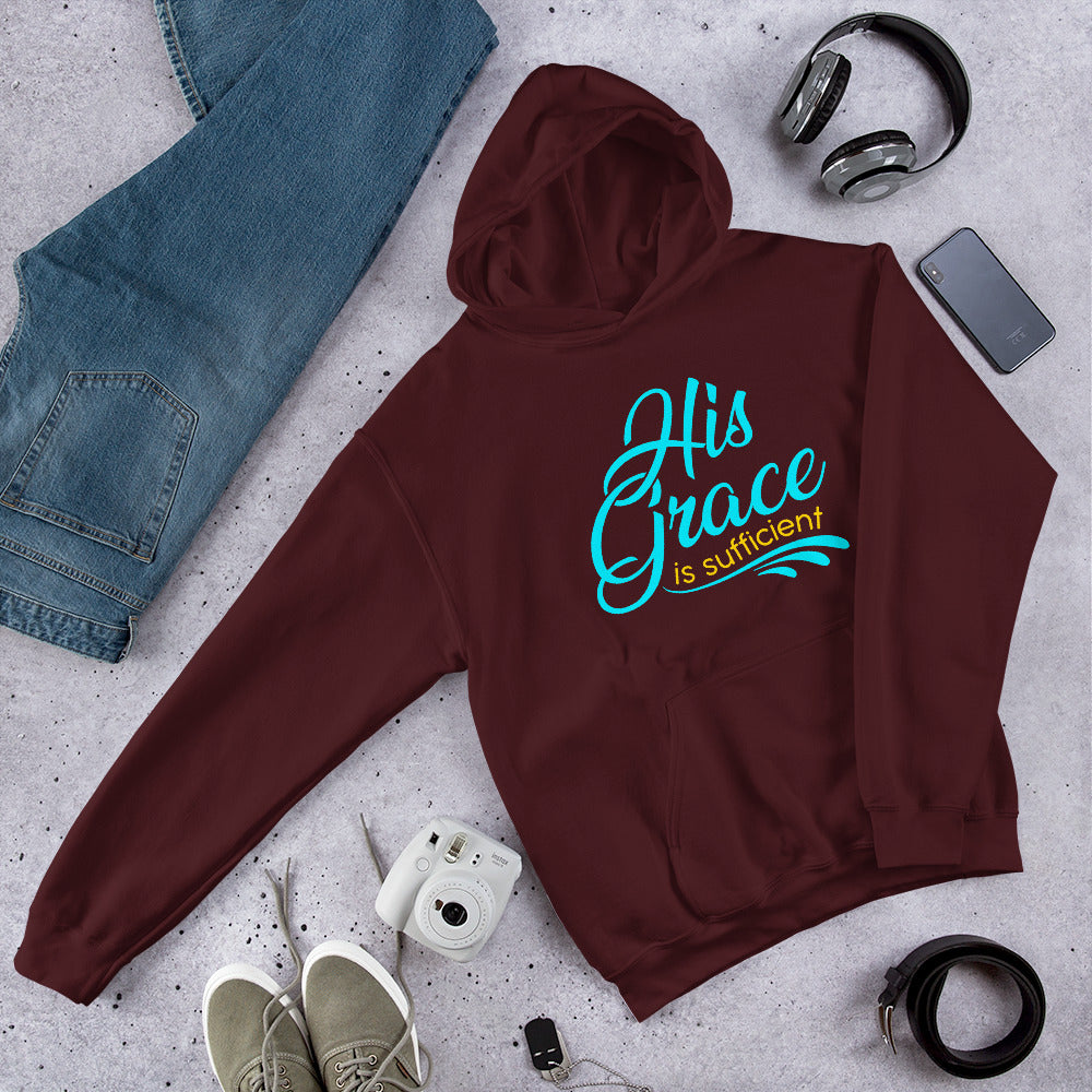 "His Grace is Sufficient" Unisex Hoodie