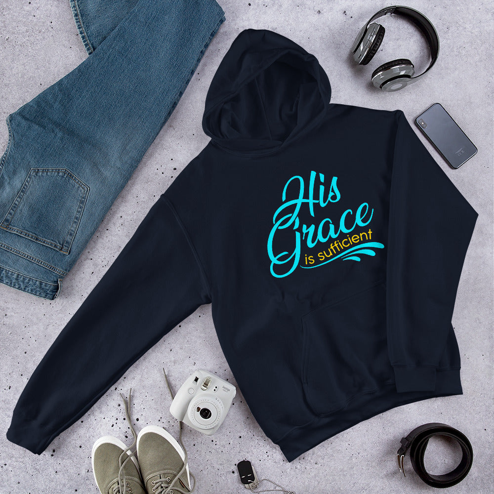 "His Grace is Sufficient" Unisex Hoodie