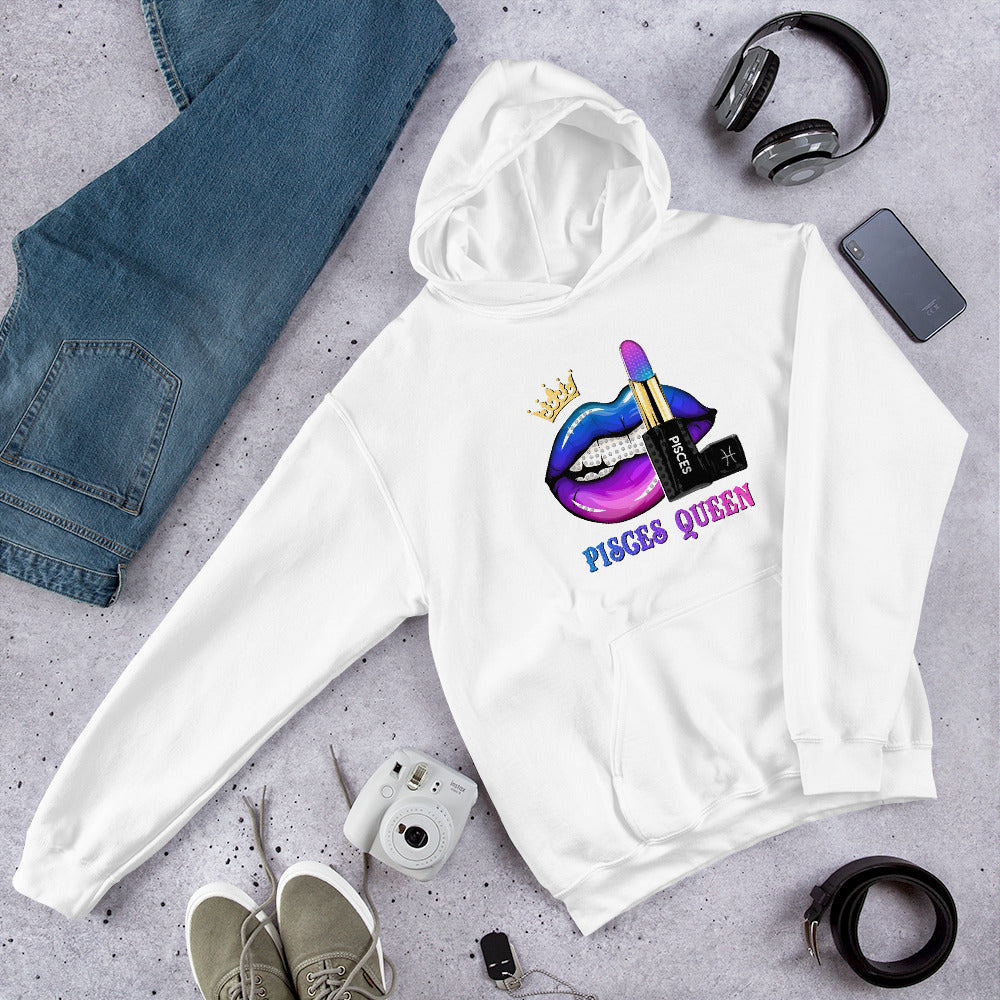 Pisces Queen Lips Unisex Hoodie