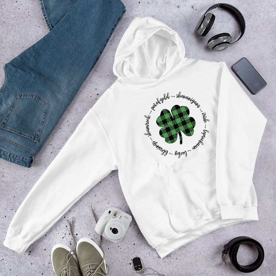 SP Checkered Clover Unisex Hoodie