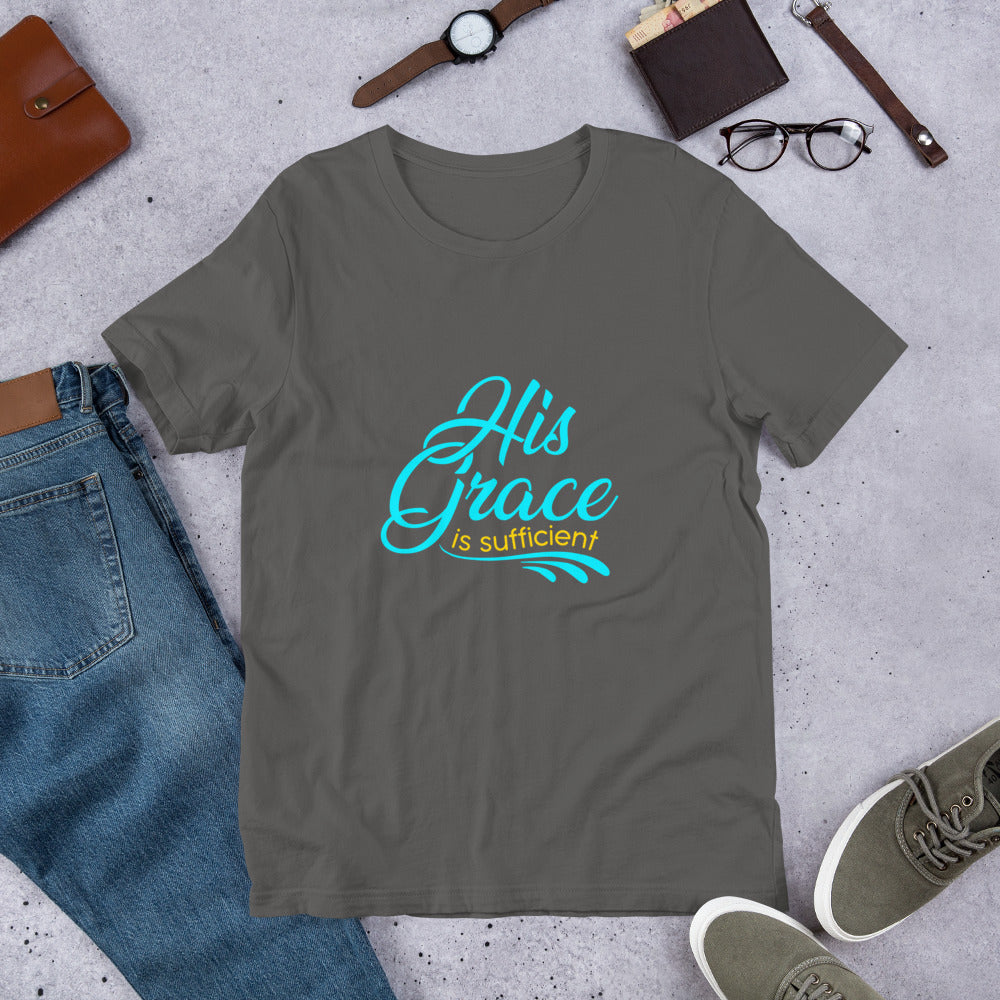 "His Grace is Sufficient" Short-Sleeve Unisex T-Shirt