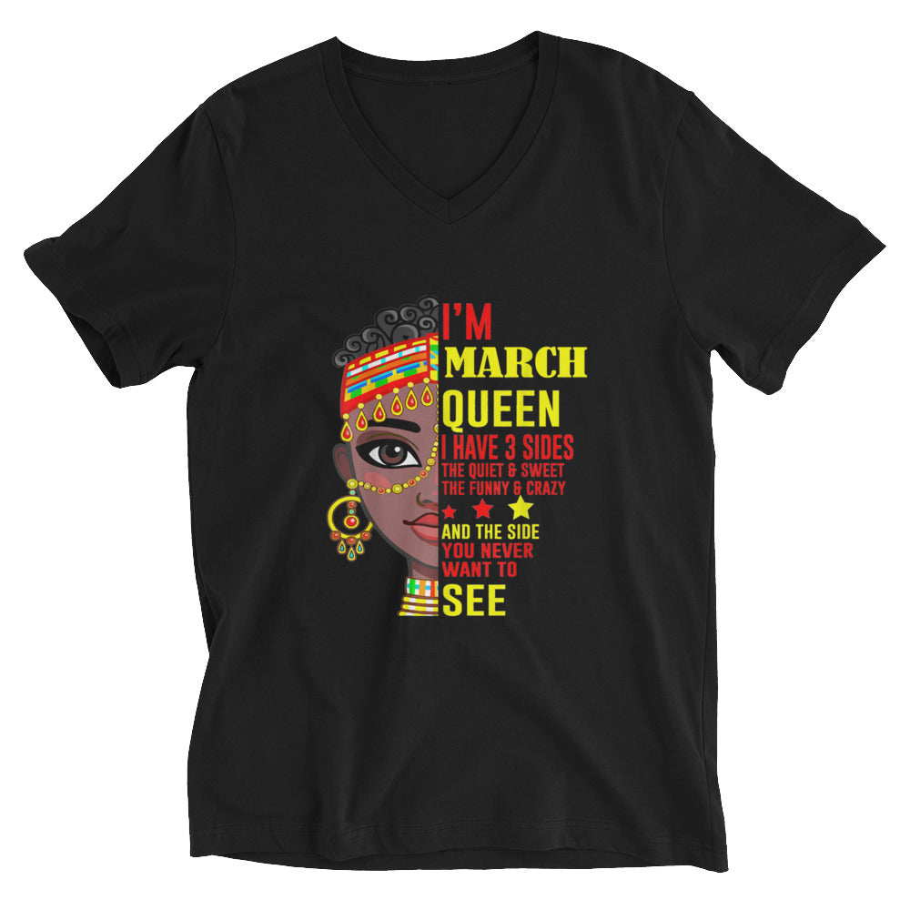 March Queen Unisex Short Sleeve V-Neck T-Shirt