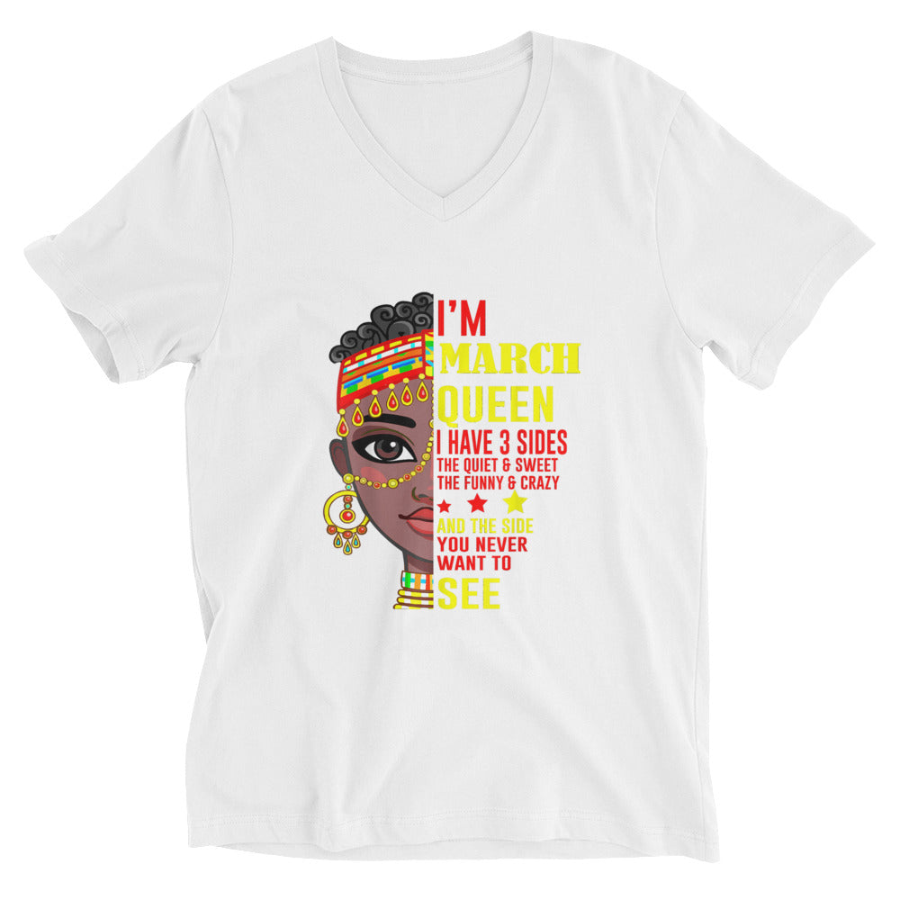 March Queen Unisex Short Sleeve V-Neck T-Shirt