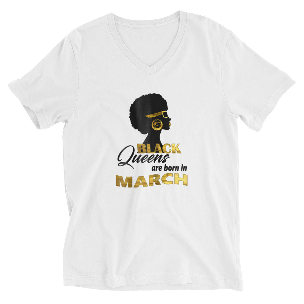 Black Queen March Unisex Short Sleeve V-Neck T-Shirt