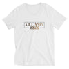 Melanin Vibes Unisex Short Sleeve V-Neck T-Shirt